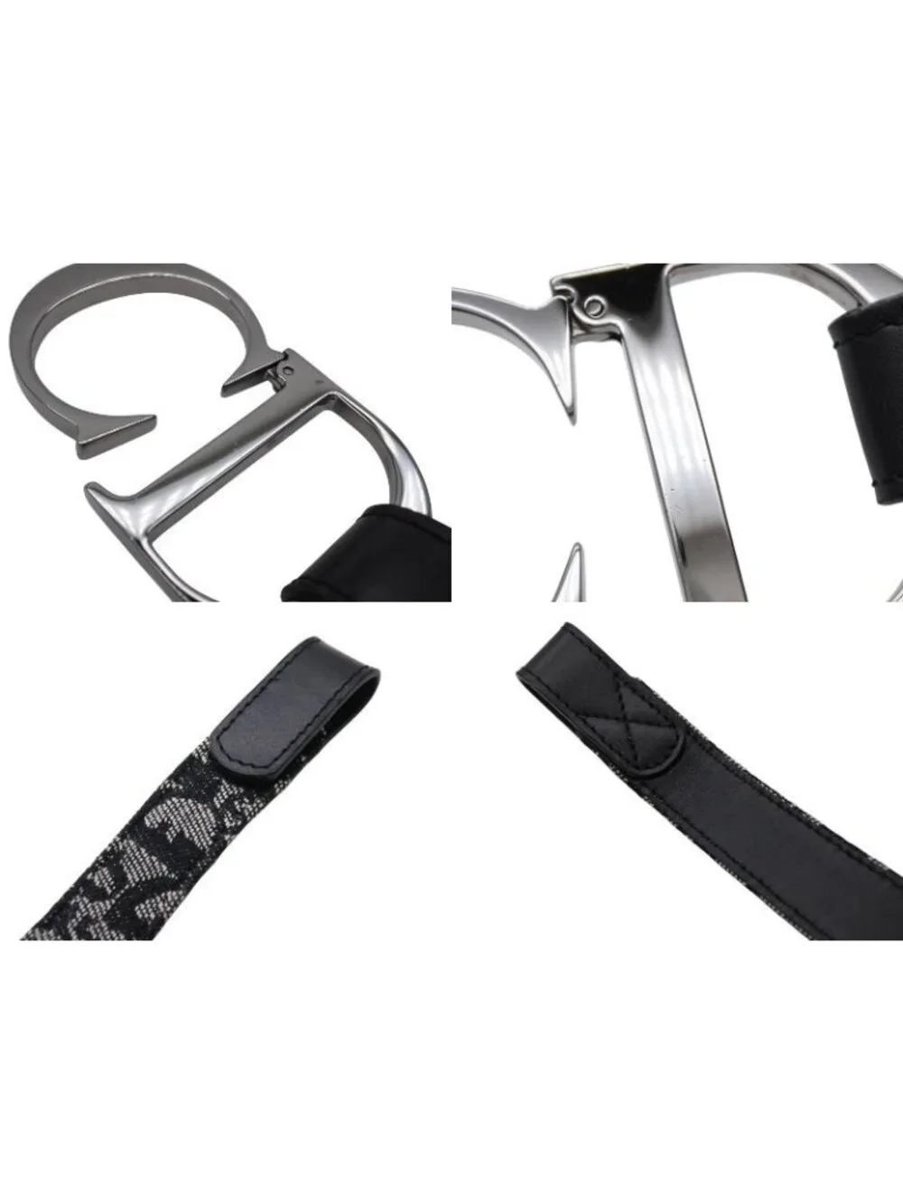 Dior Belt Trotter Line CD Logo Navy Gray